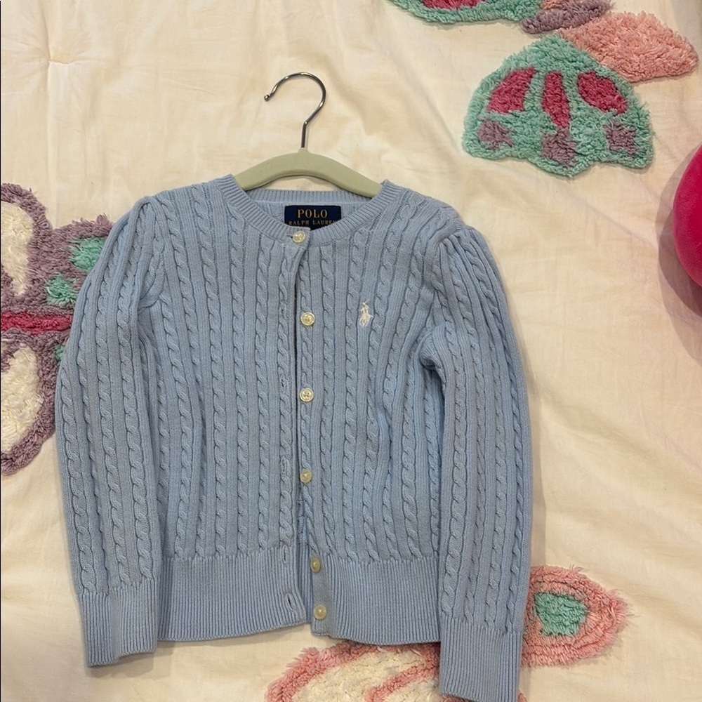 Polo by Ralph Lauren Blue Cable Knit Sweater
